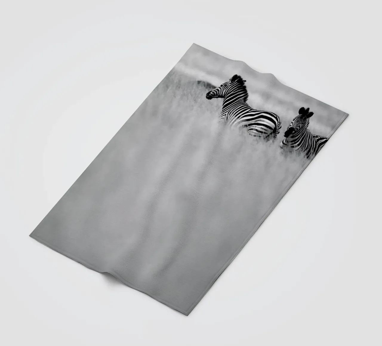 Zebra Pair fleece blanket by Shot By Clint
