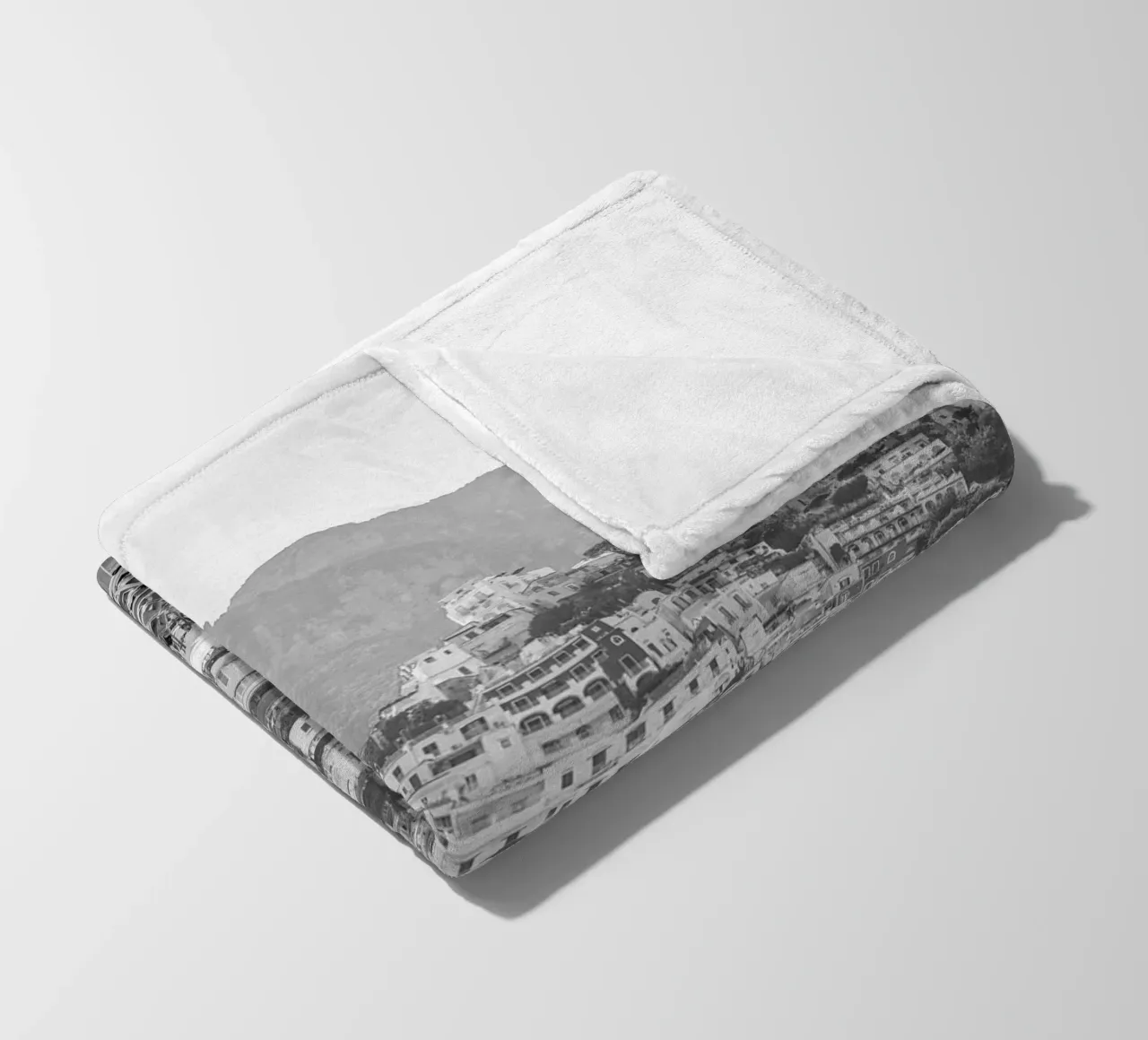 Positano in bianco e nero coperta in pile da Henrike Schenk Photography