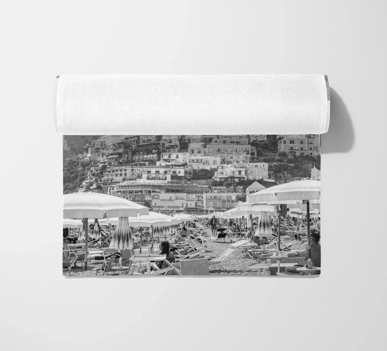 Positano in bianco e nero telo mare da Henrike Schenk Photography