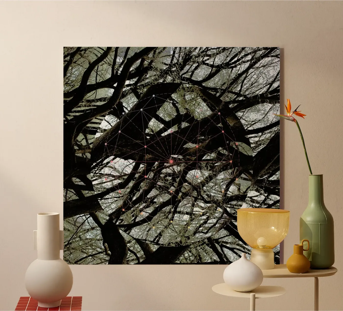 Afterlife acryl van Nicolas Messaritis