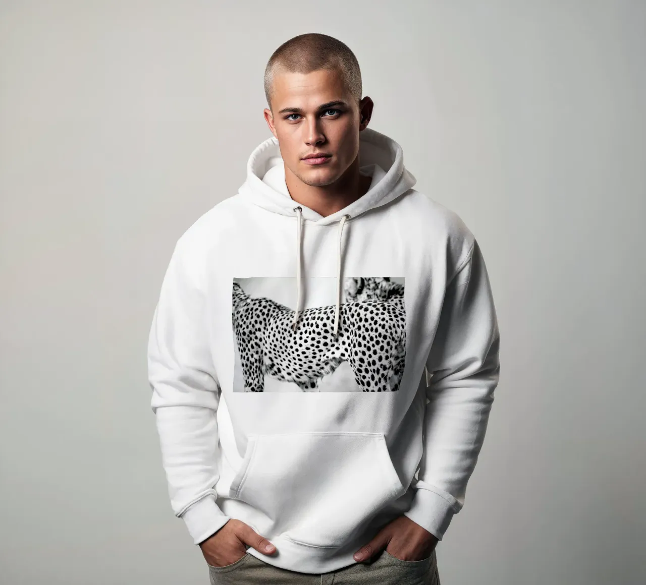 Cheetah felpa con cappuccio da Shot By Clint