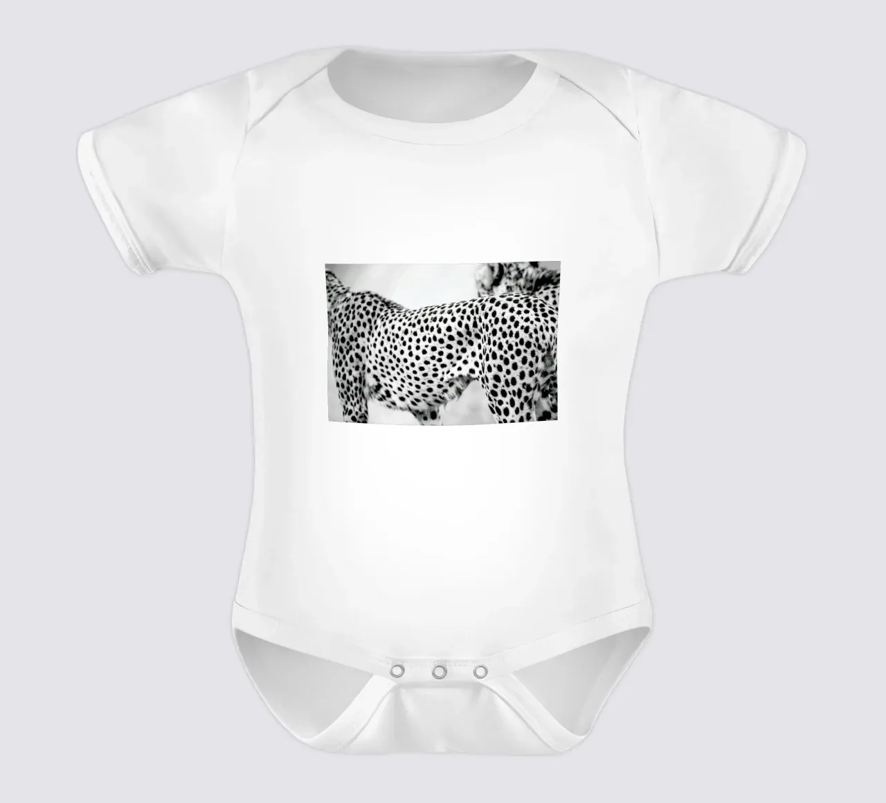 Cheetah body neonato maniche corte da Shot By Clint