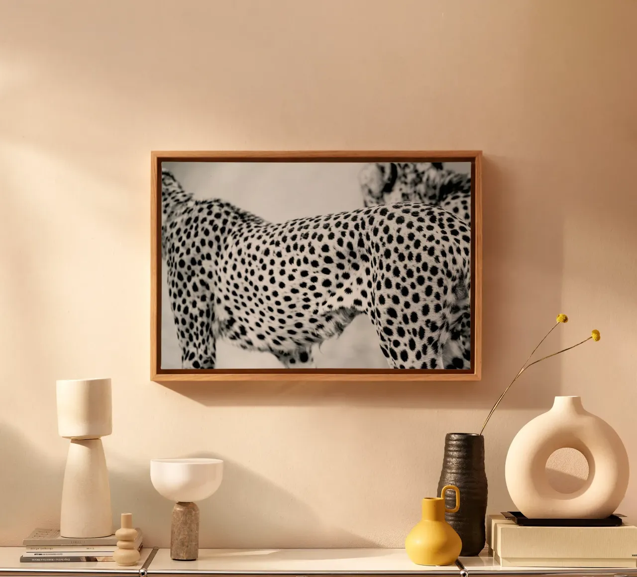 Cheetah tela con Cornice a cassetta da Shot By Clint