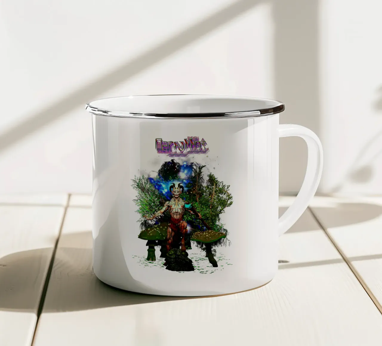Cernunnos tazza in smalto da the-witcher
