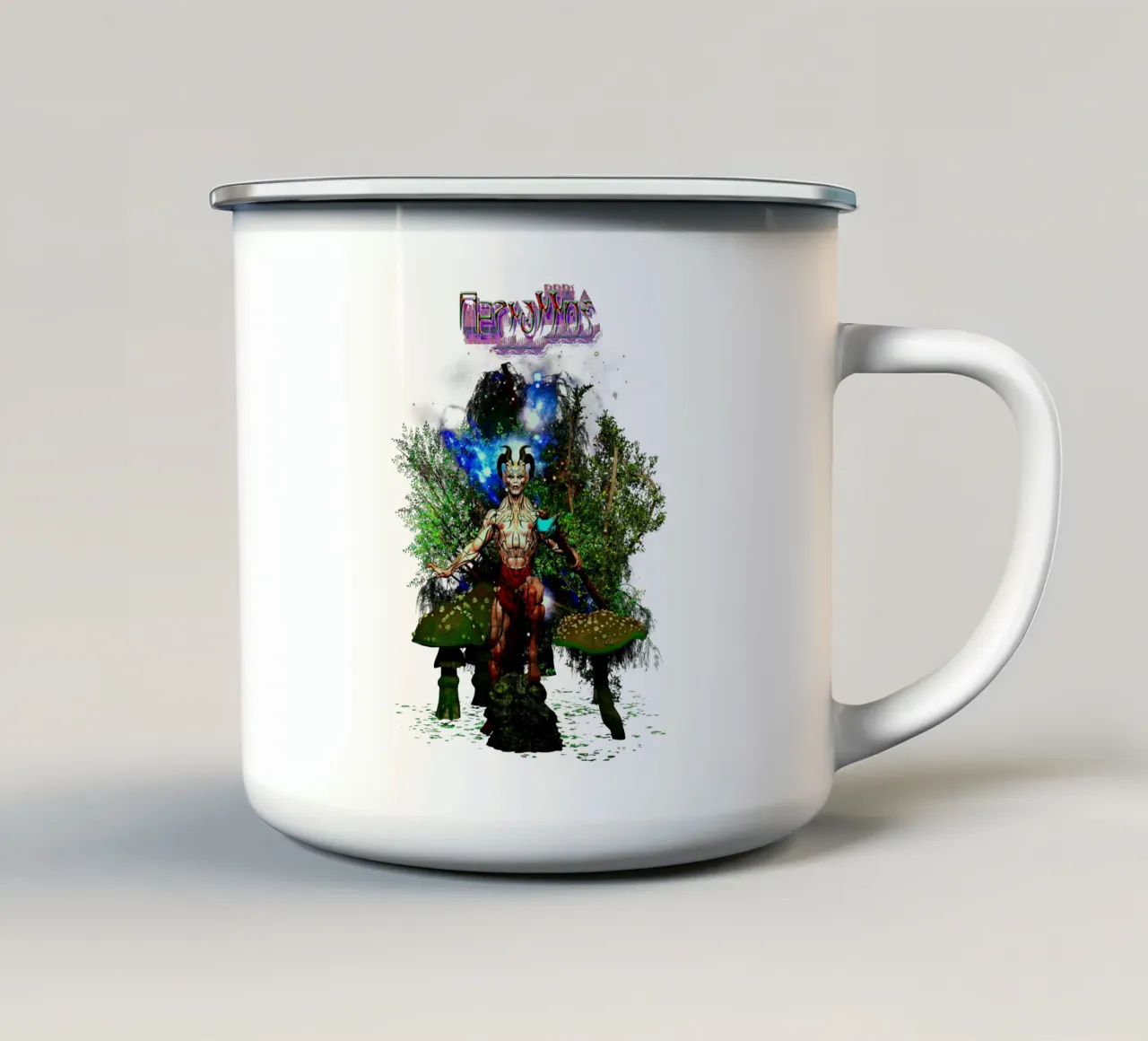 Cernunnos tazza in smalto da the-witcher