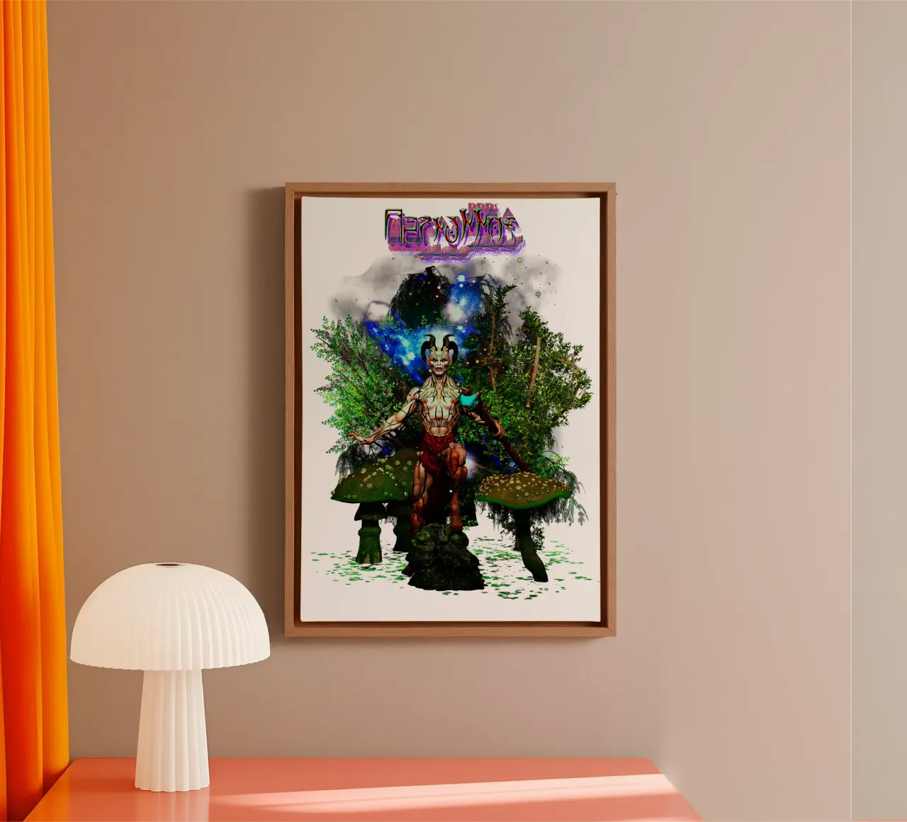 Cernunnos tela con Cornice a cassetta da the-witcher