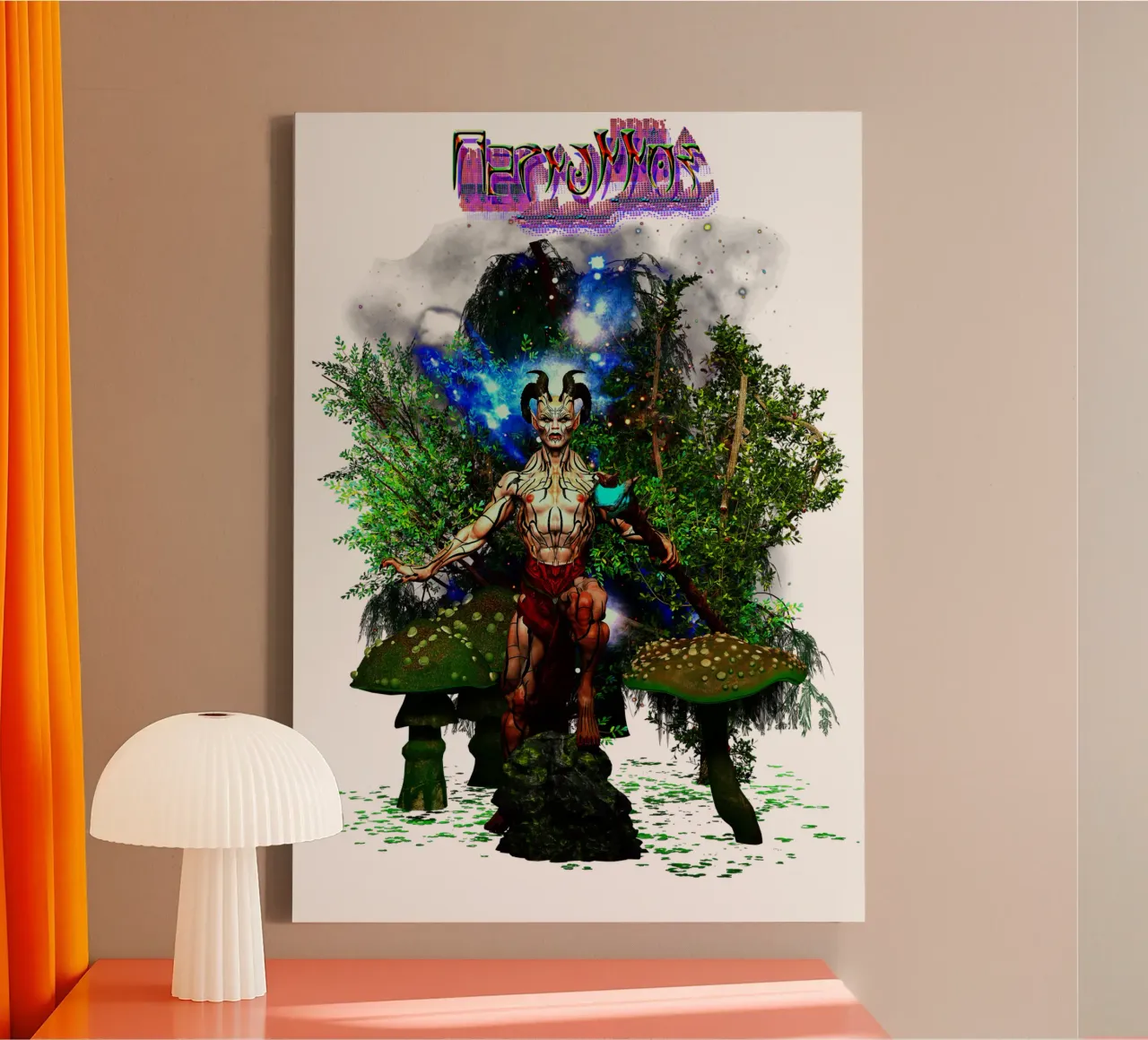 Cernunnos tela con Cornice a cassetta da the-witcher
