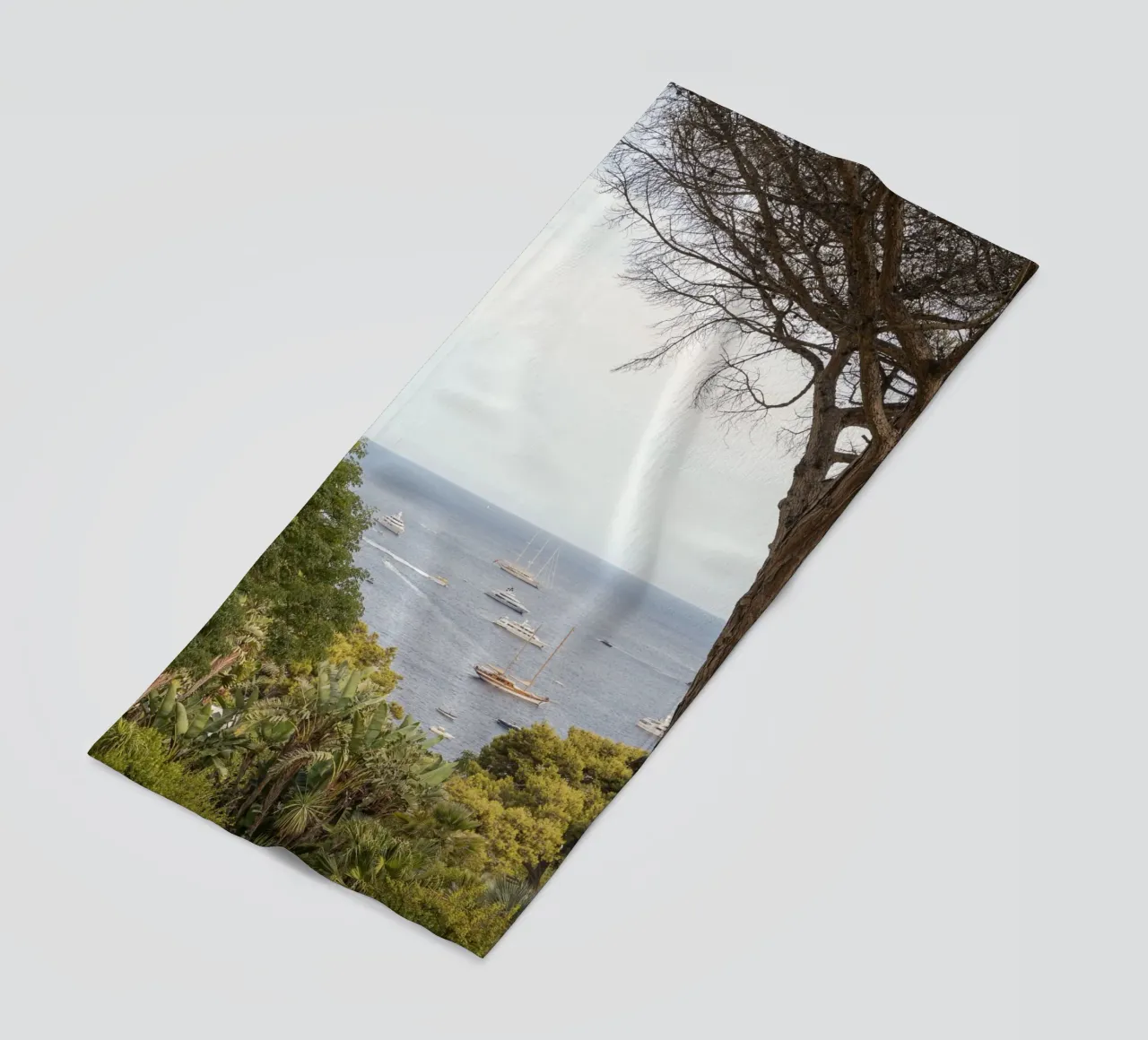 Vue sur l'île de Capri serviette de plage de Henrike Schenk Photography
