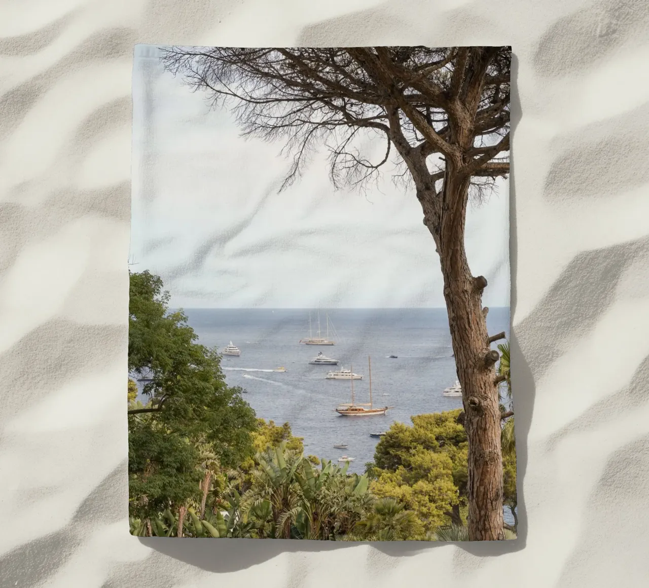 Vue sur l'île de Capri serviette de plage de Henrike Schenk Photography