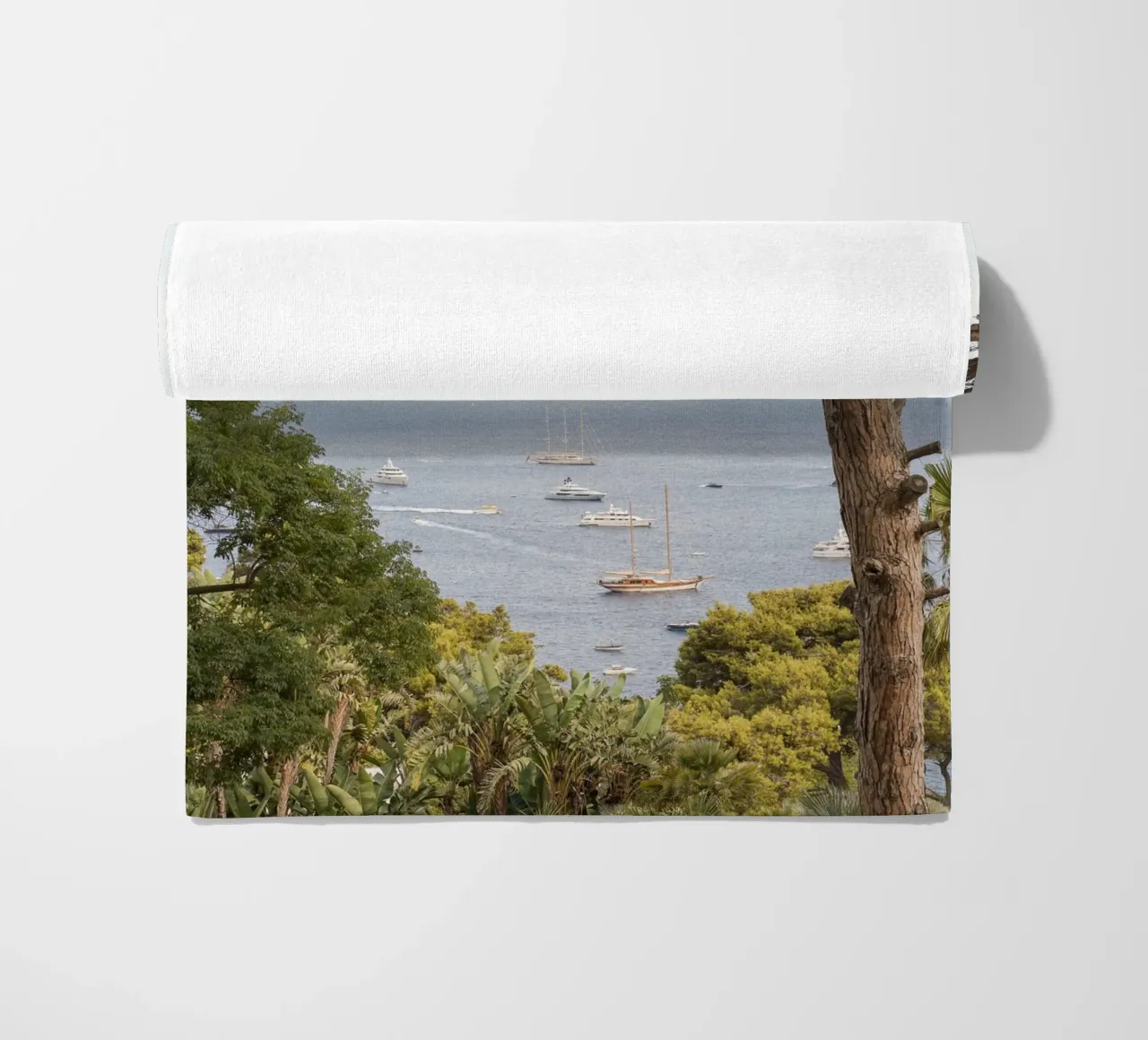 Vue sur l'île de Capri serviette de plage de Henrike Schenk Photography