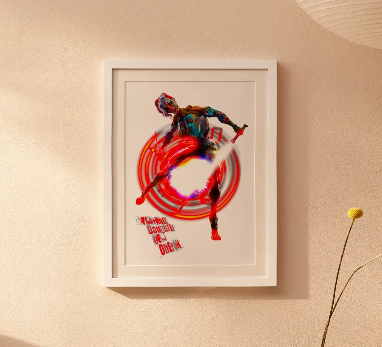 Florimel - Figlia di Oberon e sorellastra di Puck-Chucky poster con telaio in legno da the-witcher