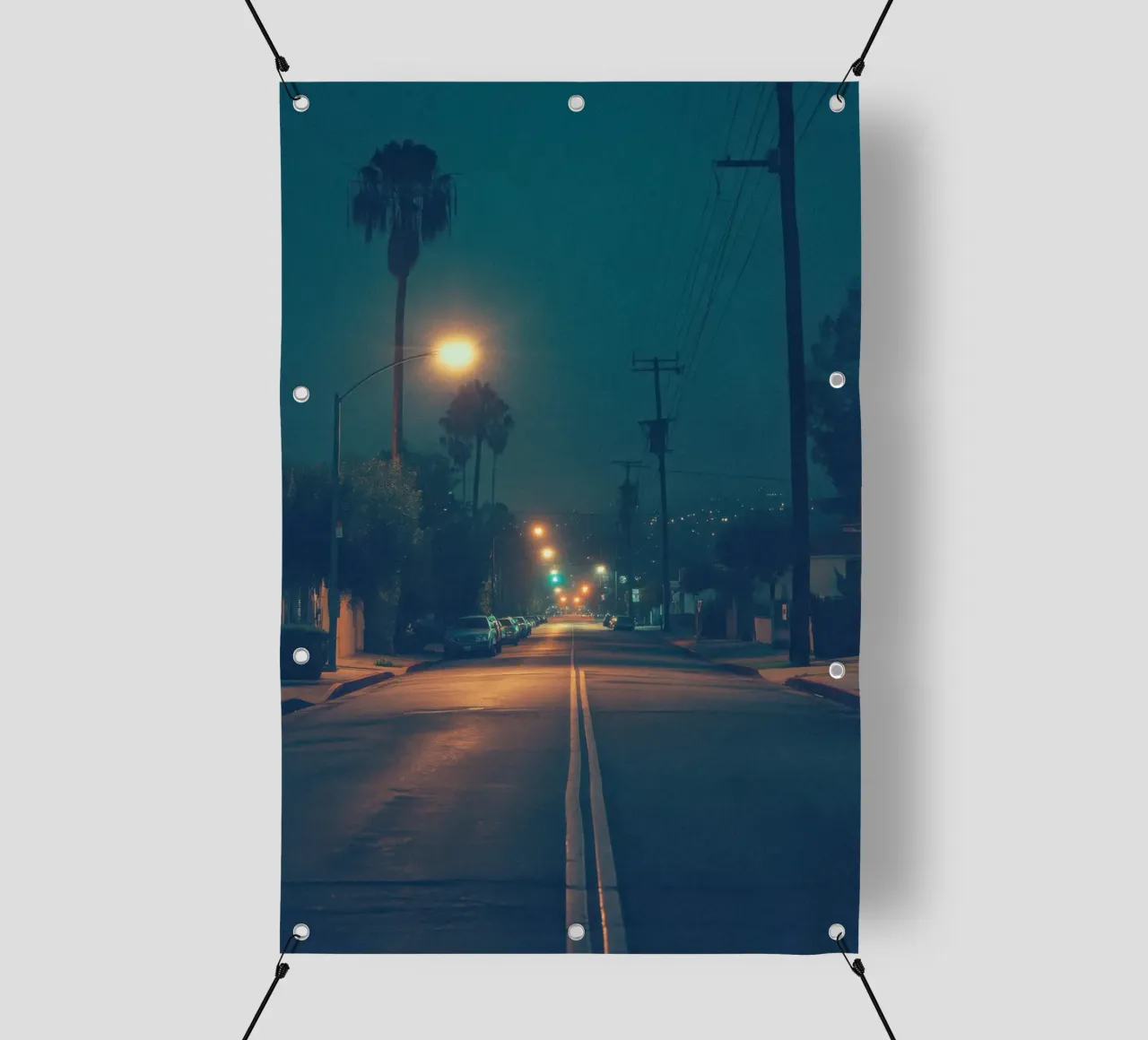 Notti elettriche di Los Angeles telo in pvc da By Night