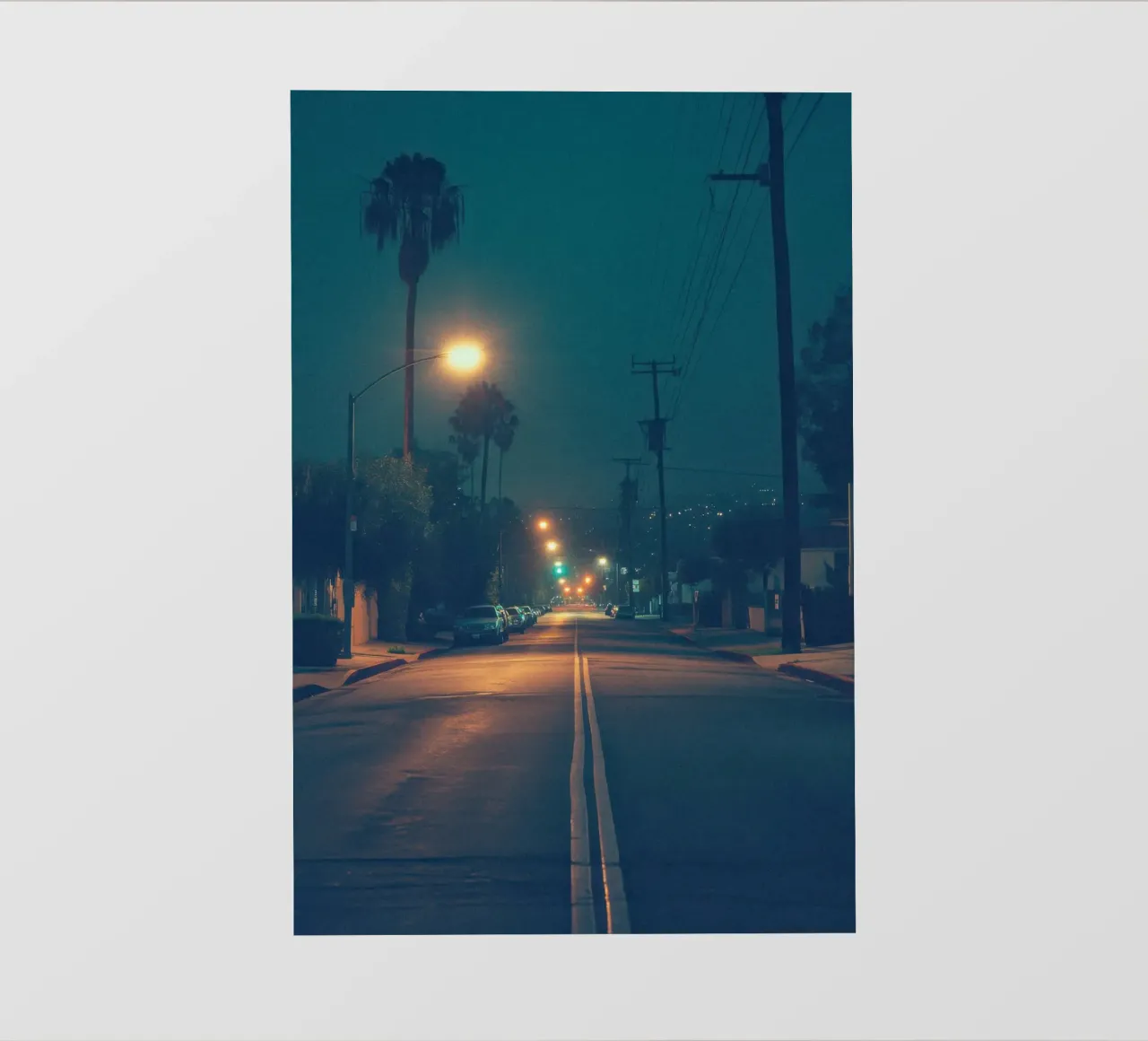 Notti elettriche di Los Angeles telo in pvc da By Night