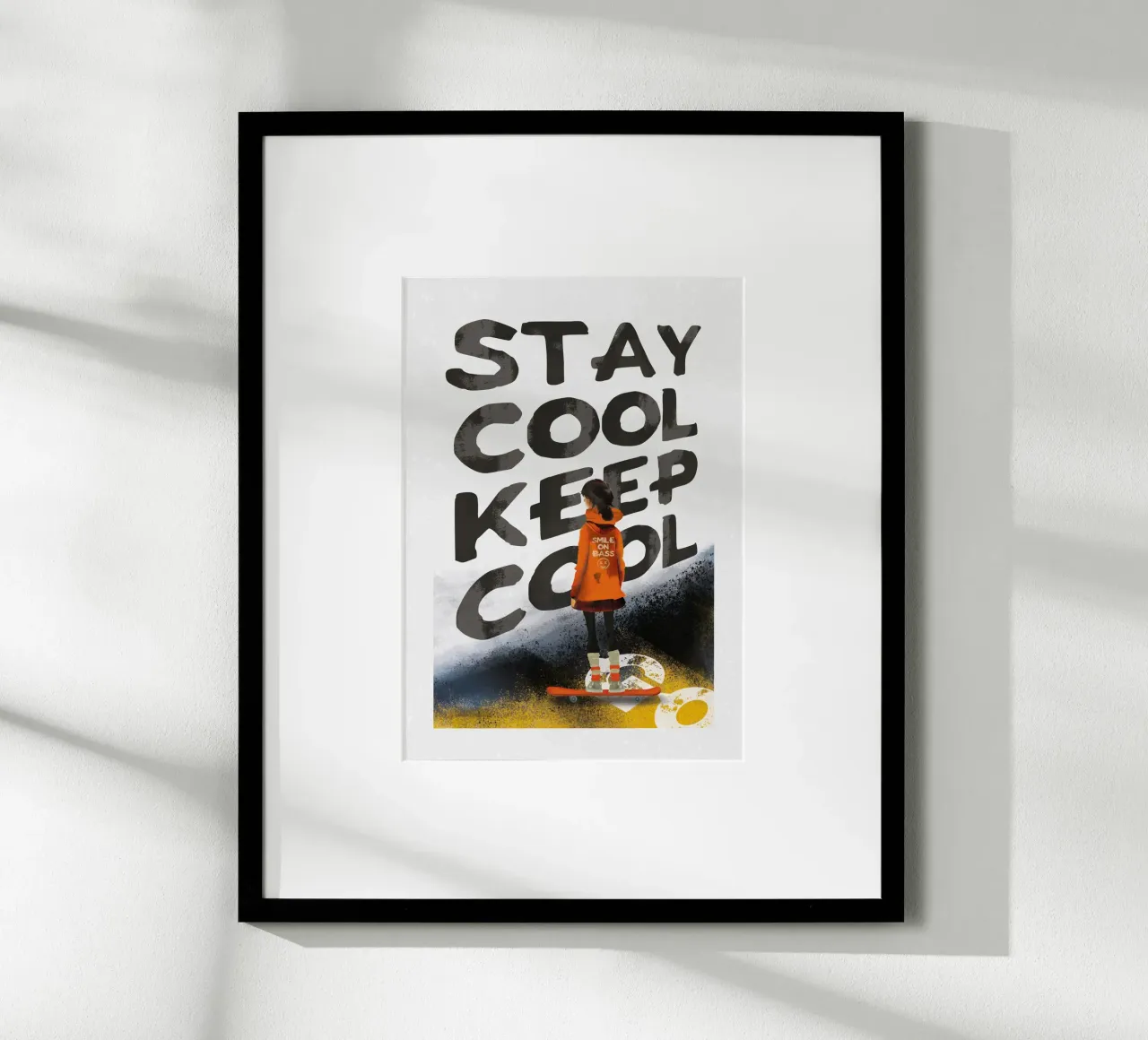 Skater Girl Sty Cool poster da lazydaypaper