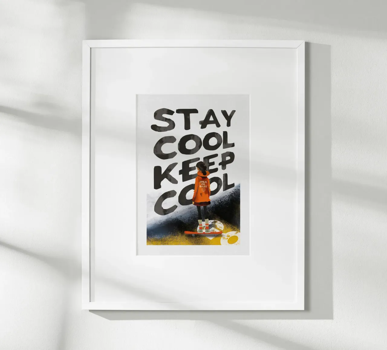 Skater Girl Sty Cool poster da lazydaypaper
