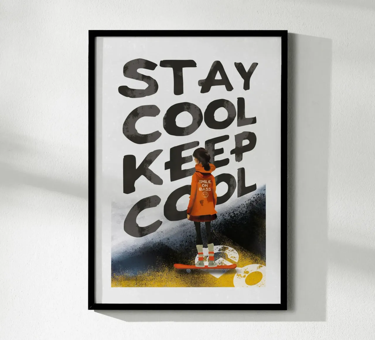 Skater Girl Sty Cool poster da lazydaypaper