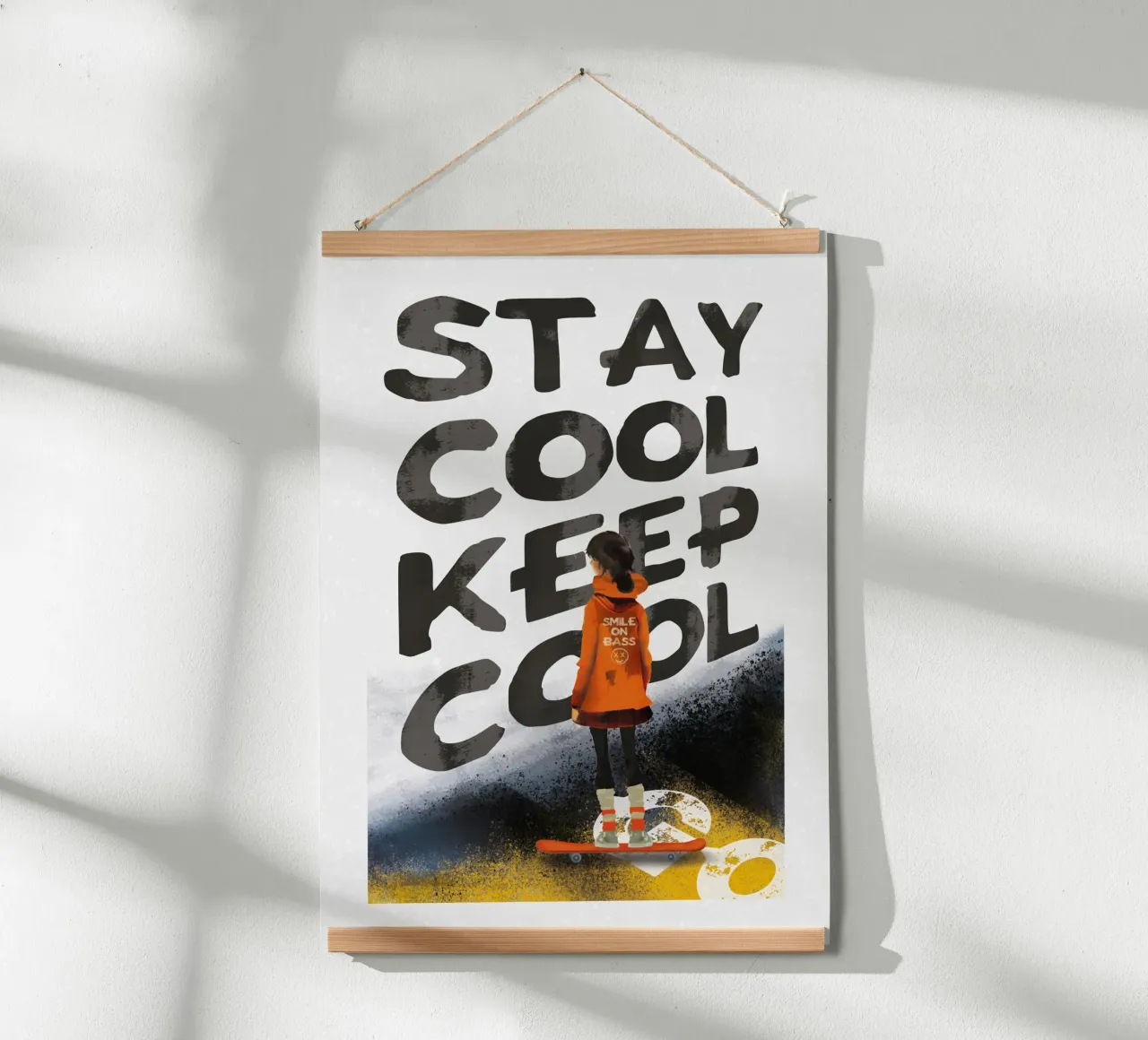 Skater Girl Sty Cool poster da lazydaypaper
