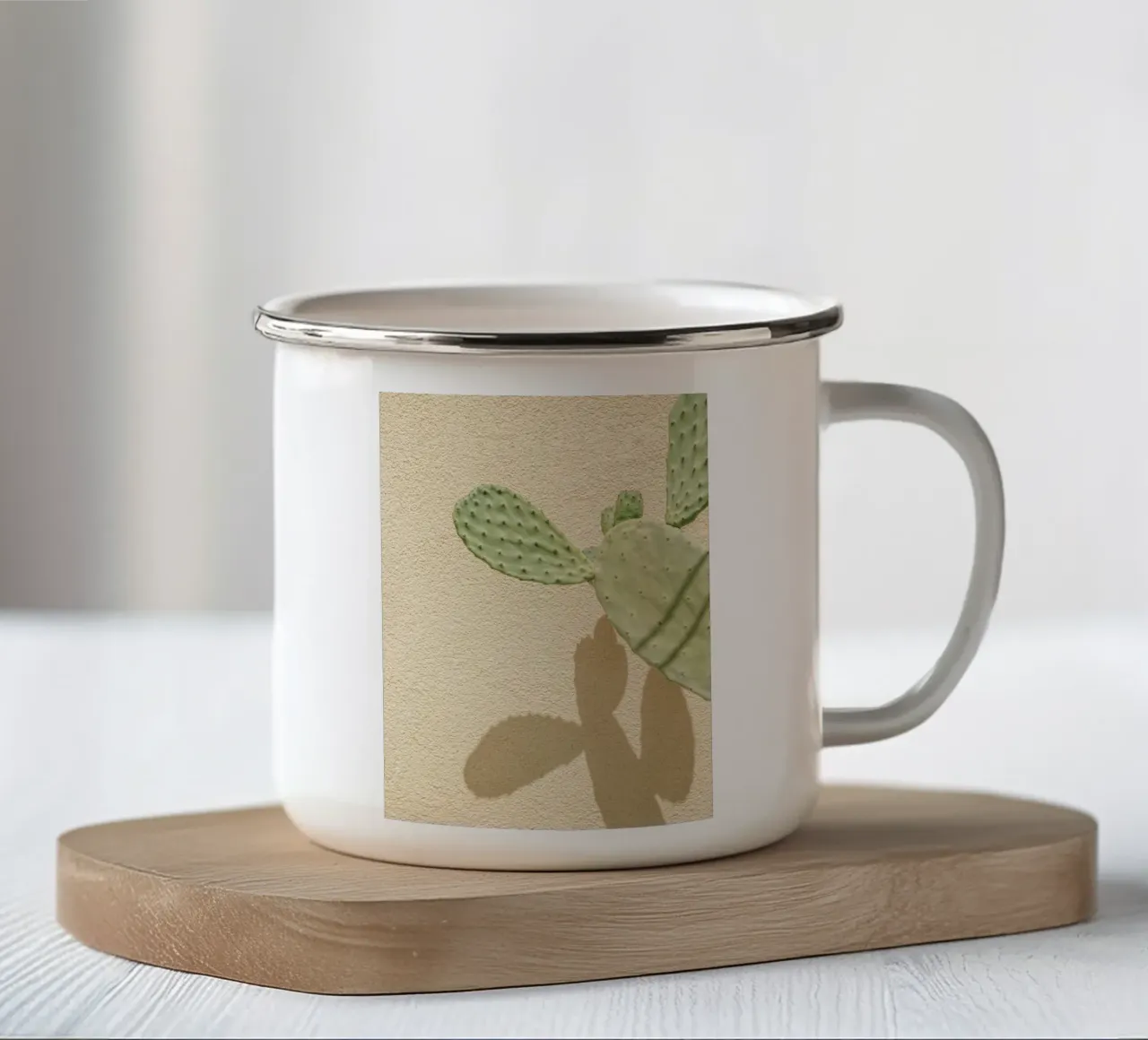 Cactus Gioco di ombre tazza in smalto da Henrike Schenk Photography