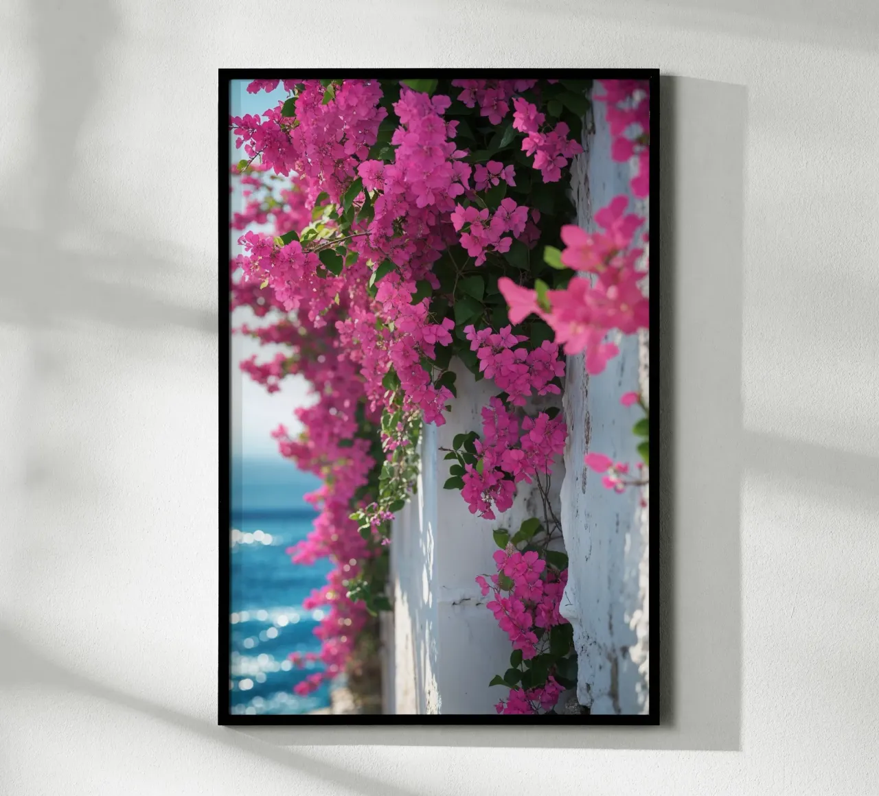 Mediterranean Charm with Bougainvillea poster da AlbertKlee