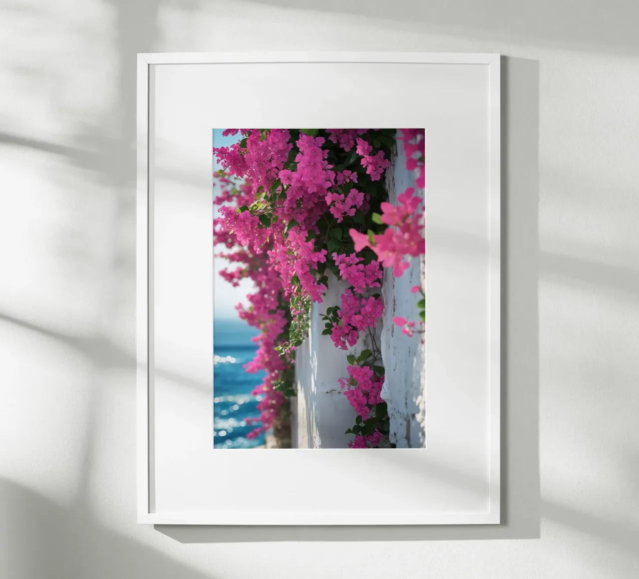 Mediterranean Charm with Bougainvillea poster da AlbertKlee