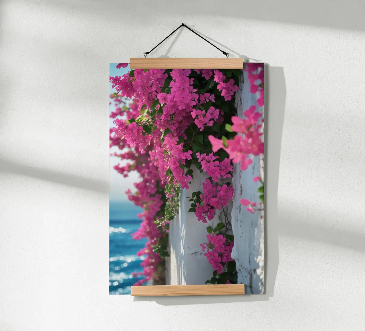 Mediterranean Charm with Bougainvillea poster da AlbertKlee