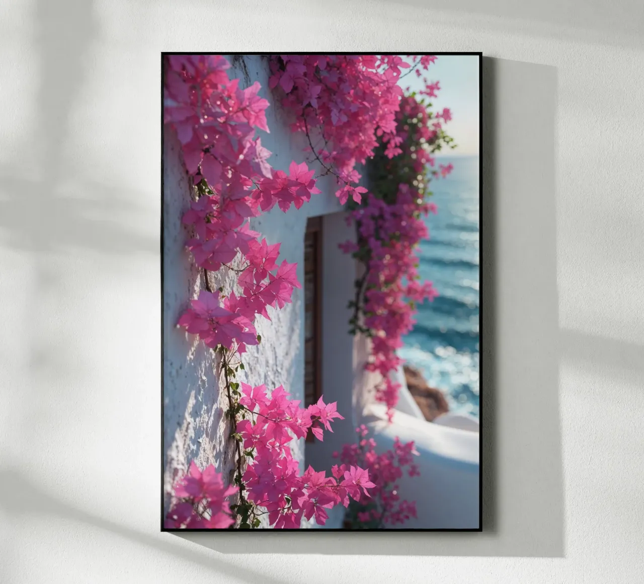 Sunlit Bougainvillea and Azure Backdrop plexiglass da AlbertKlee