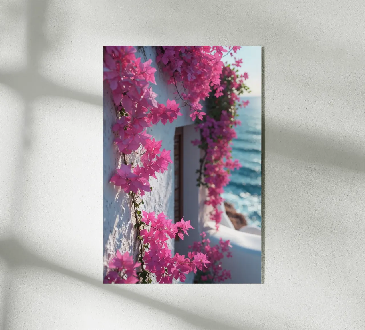 Sunlit Bougainvillea and Azure Backdrop plexiglass da AlbertKlee