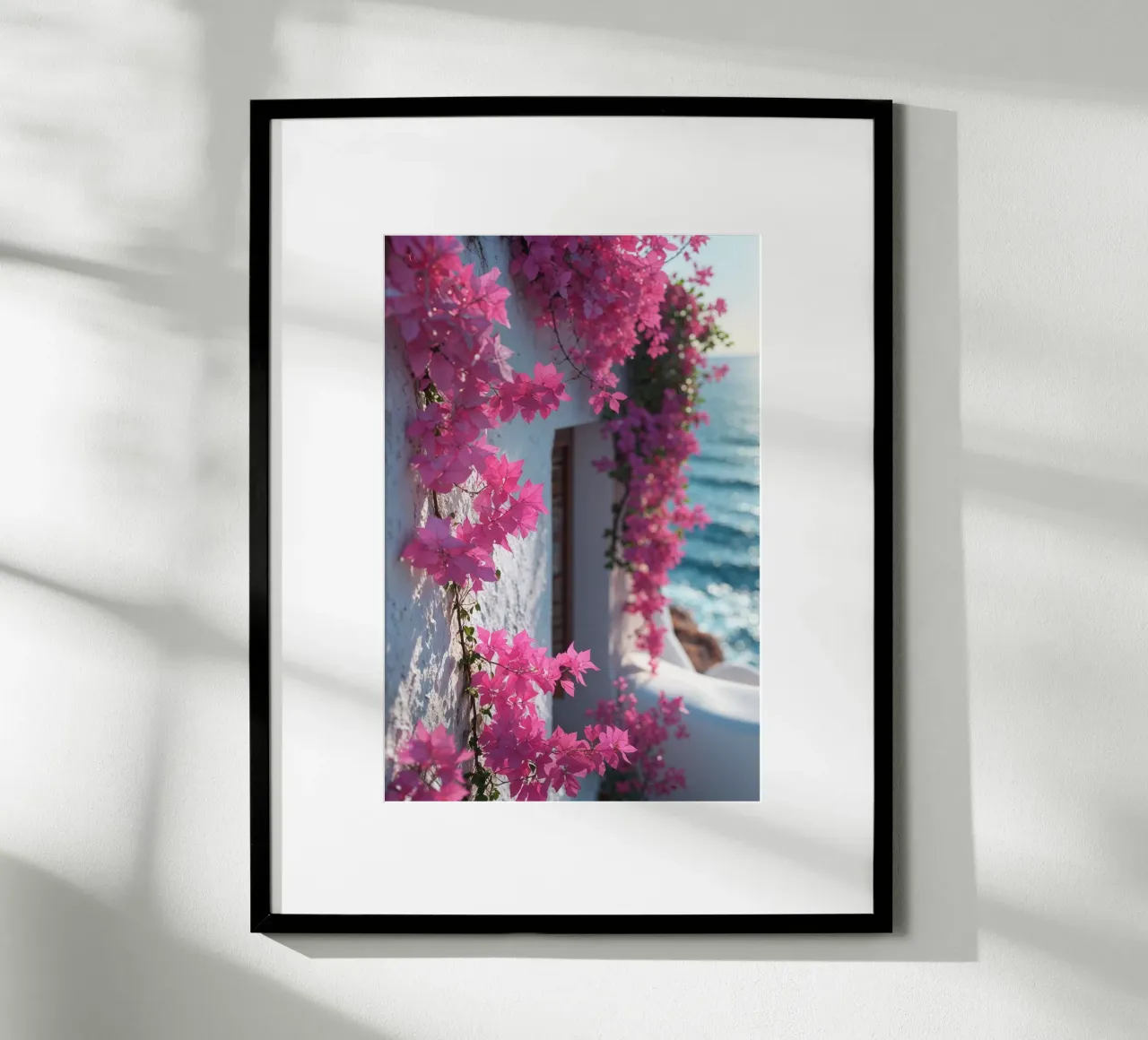 Sunlit Bougainvillea and Azure Backdrop carta hahnemühle da AlbertKlee