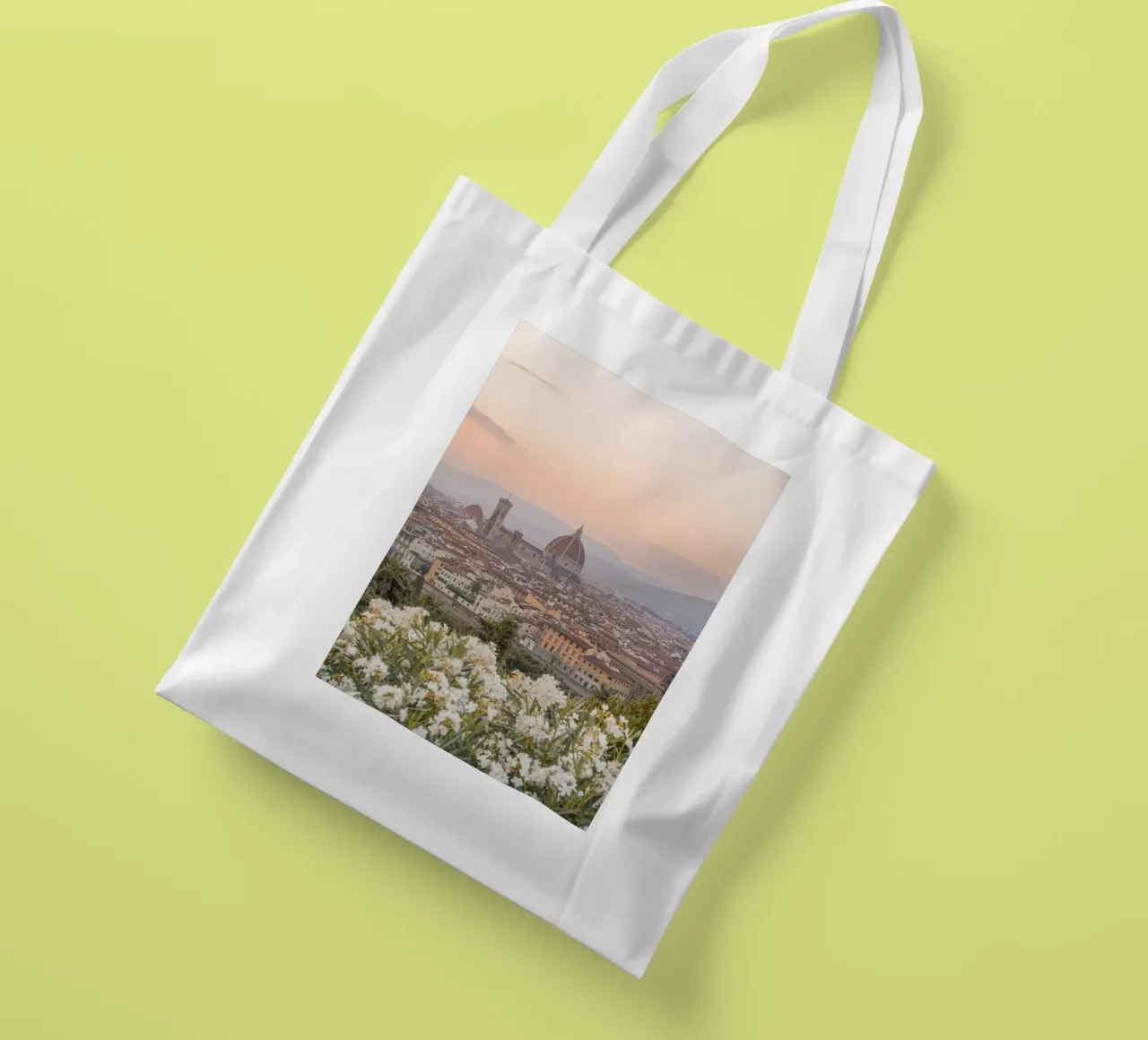 Sunset in Florence tote bag by Henrike Schenk Photography