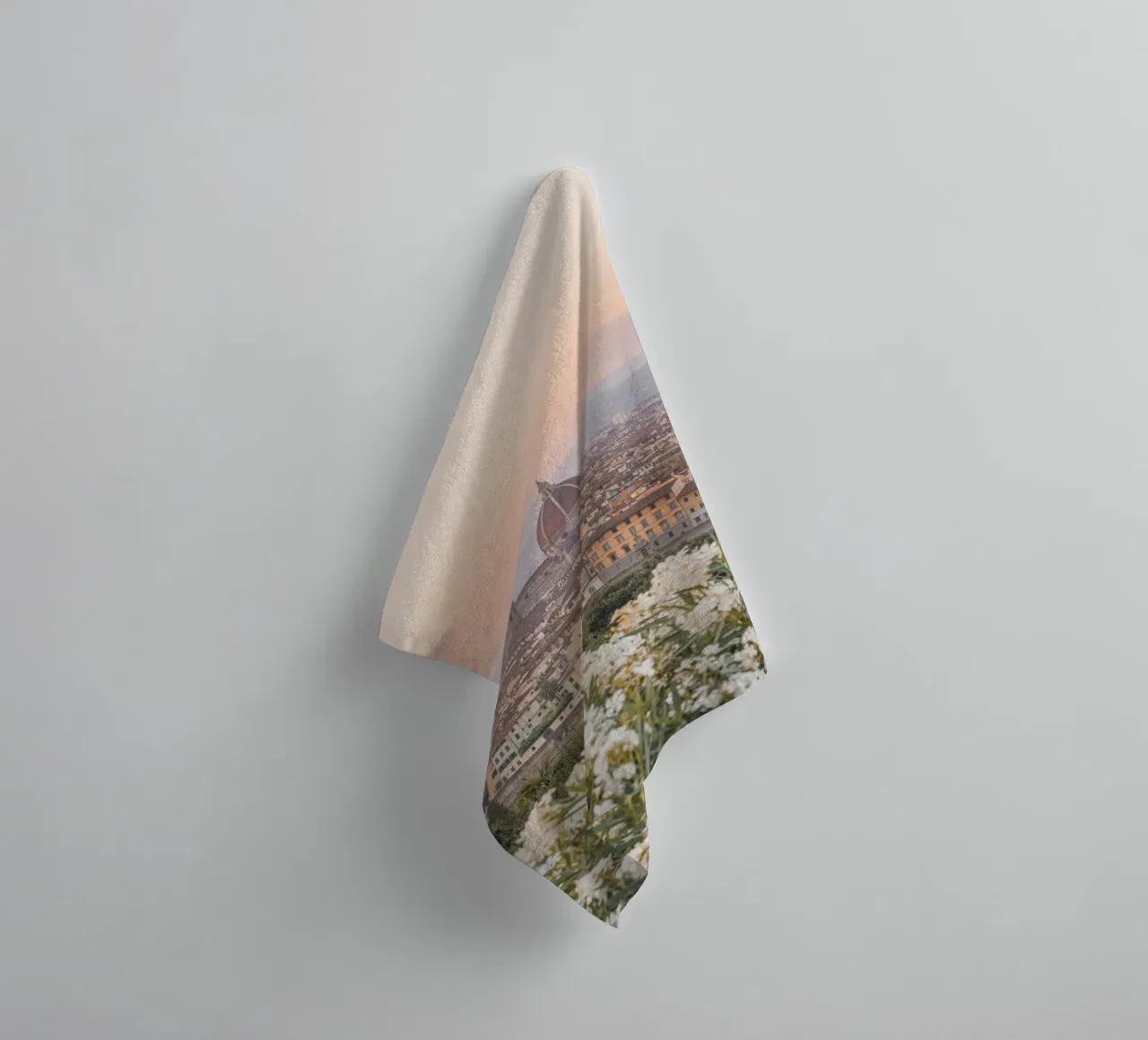 Sunset in Florence towel by Henrike Schenk Photography
