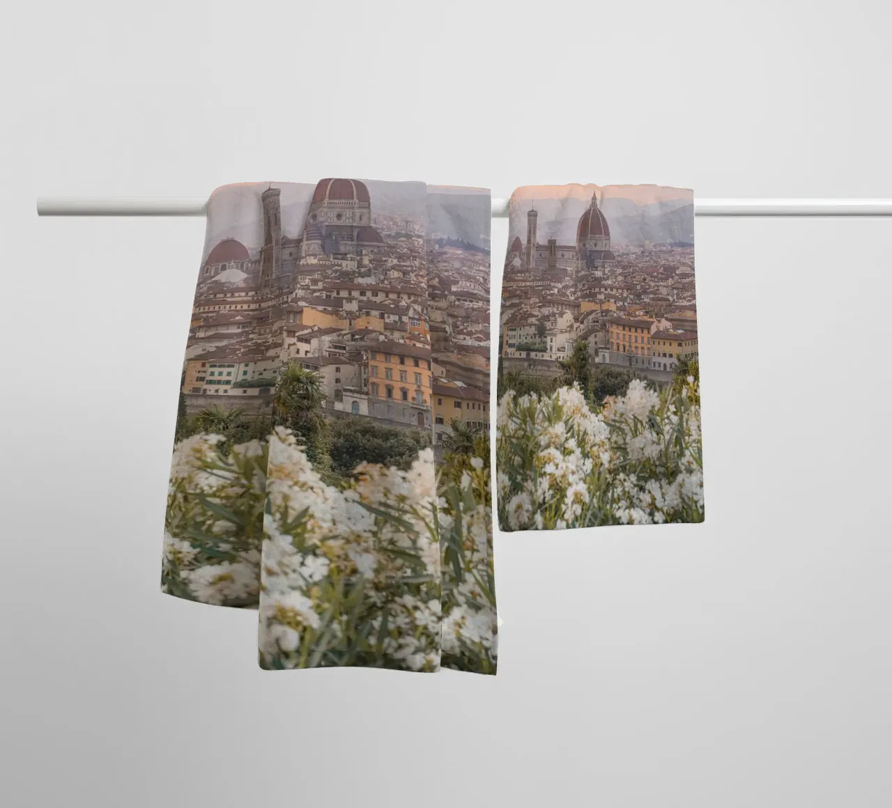 Sunset in Florence towel by Henrike Schenk Photography