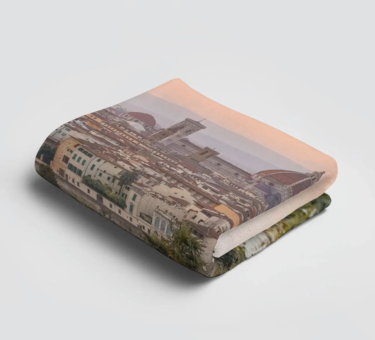 Sunset in Florence towel by Henrike Schenk Photography