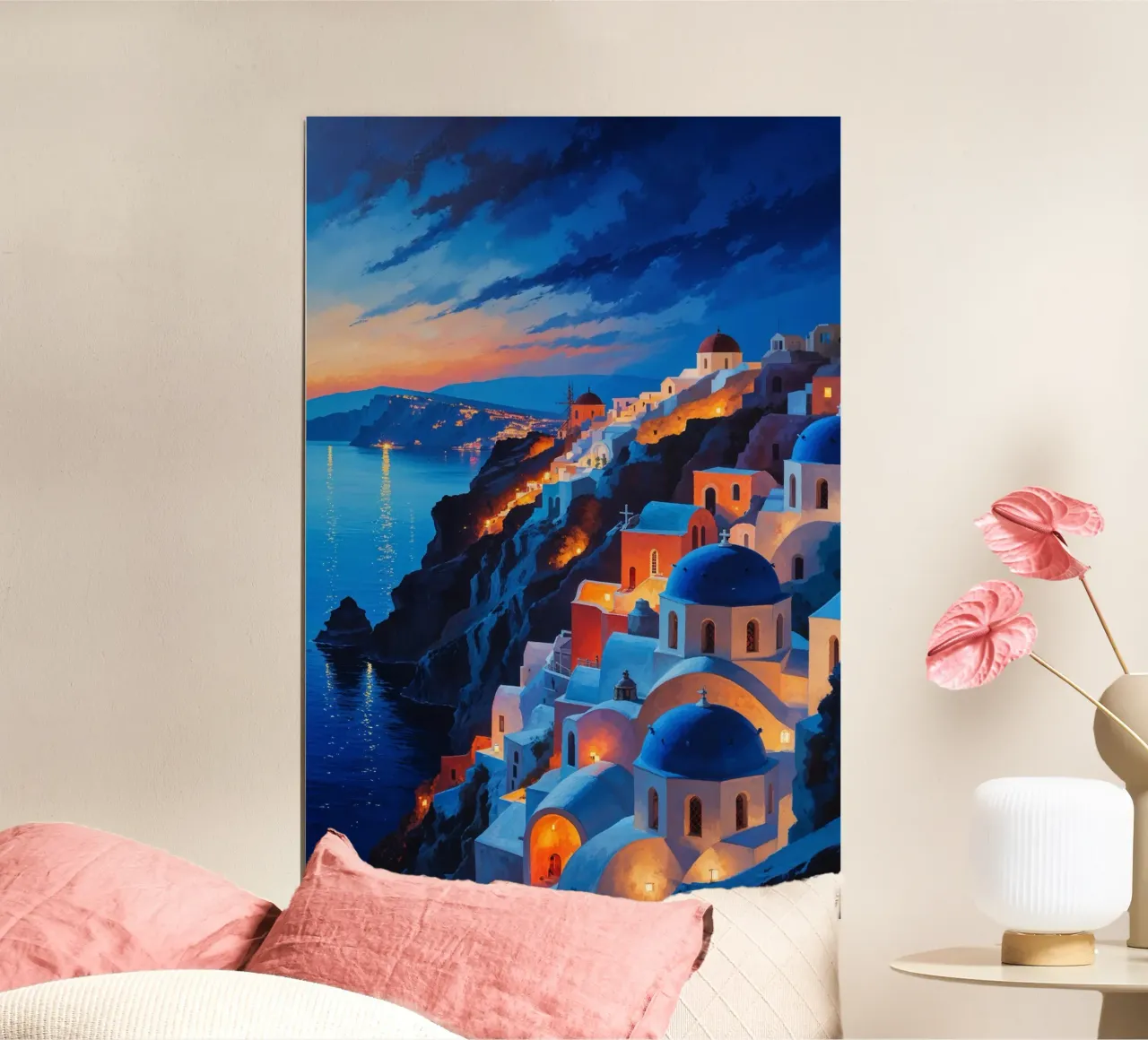 Santorini's Radiant Twilight carta hahnemühle da AlbertKlee