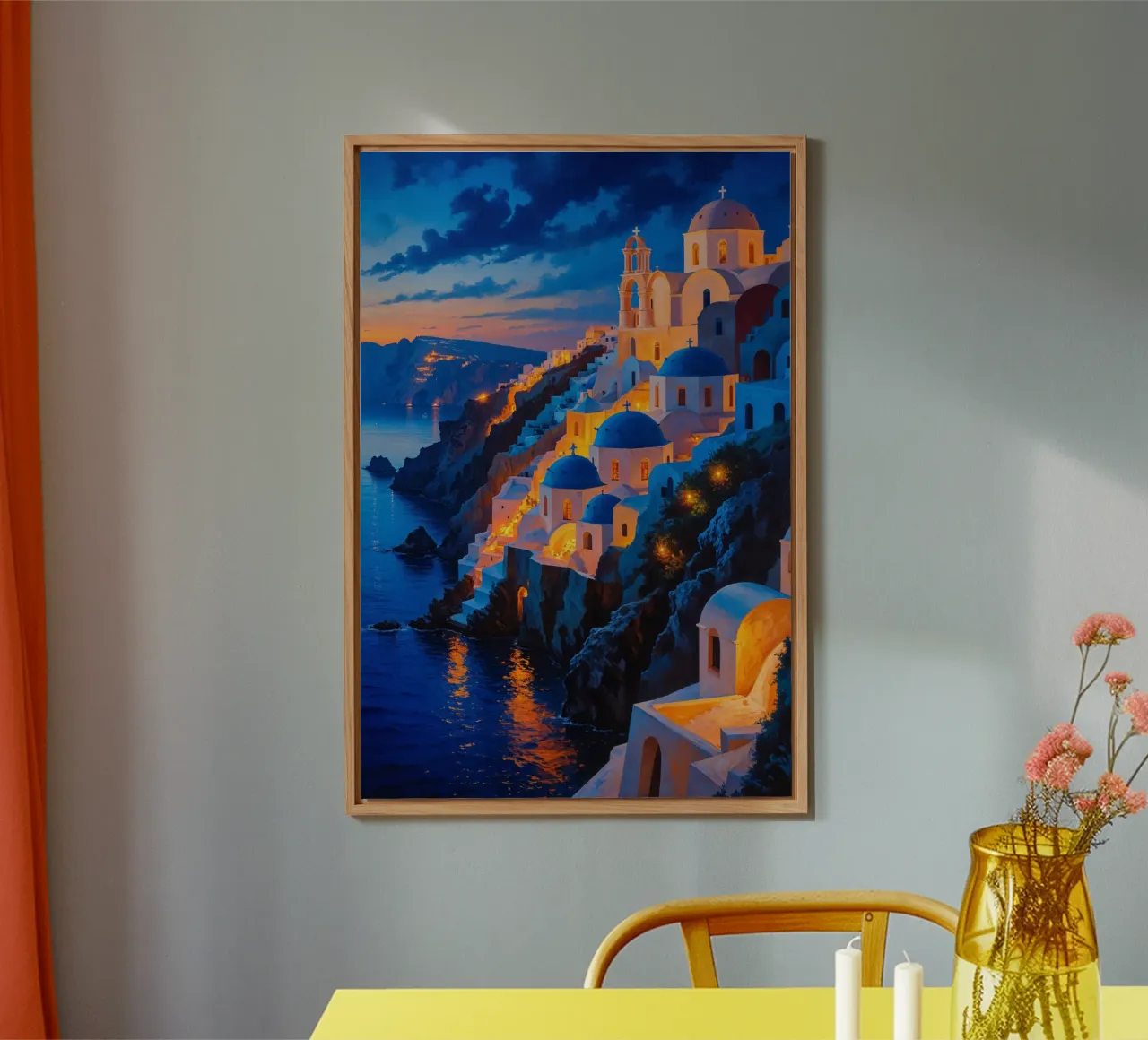 Golden Hour in Santorini pannello forex da AlbertKlee