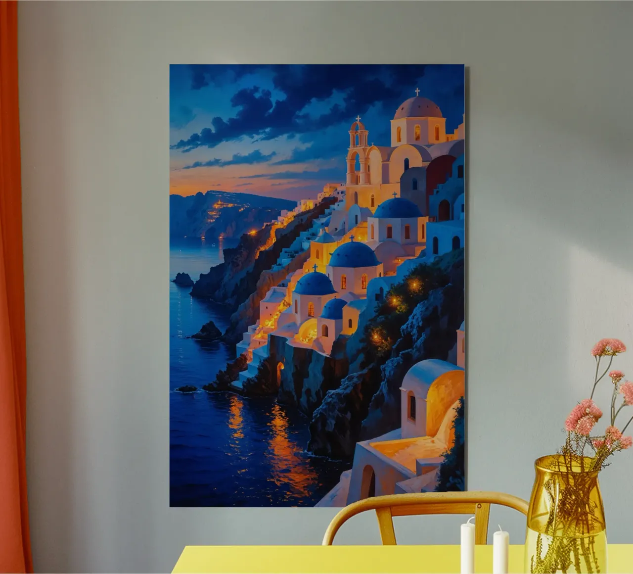 Golden Hour in Santorini pannello forex da AlbertKlee