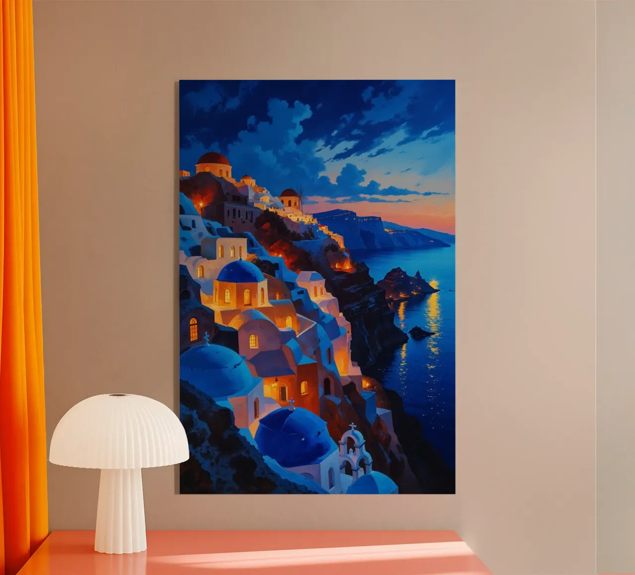 Santorini's Evening Splendor plexiglass da AlbertKlee