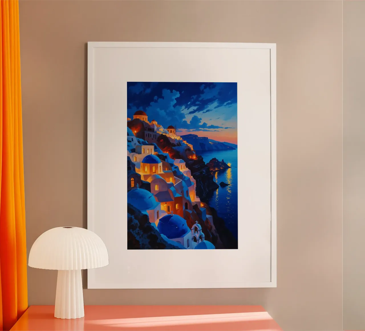 Santorini's Evening Splendor carta hahnemühle da AlbertKlee