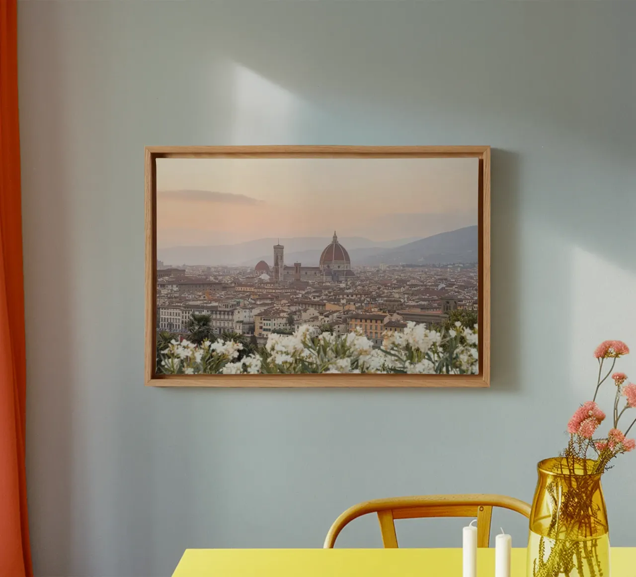 Sunset in Florence II canvas by Henrike Schenk Photography