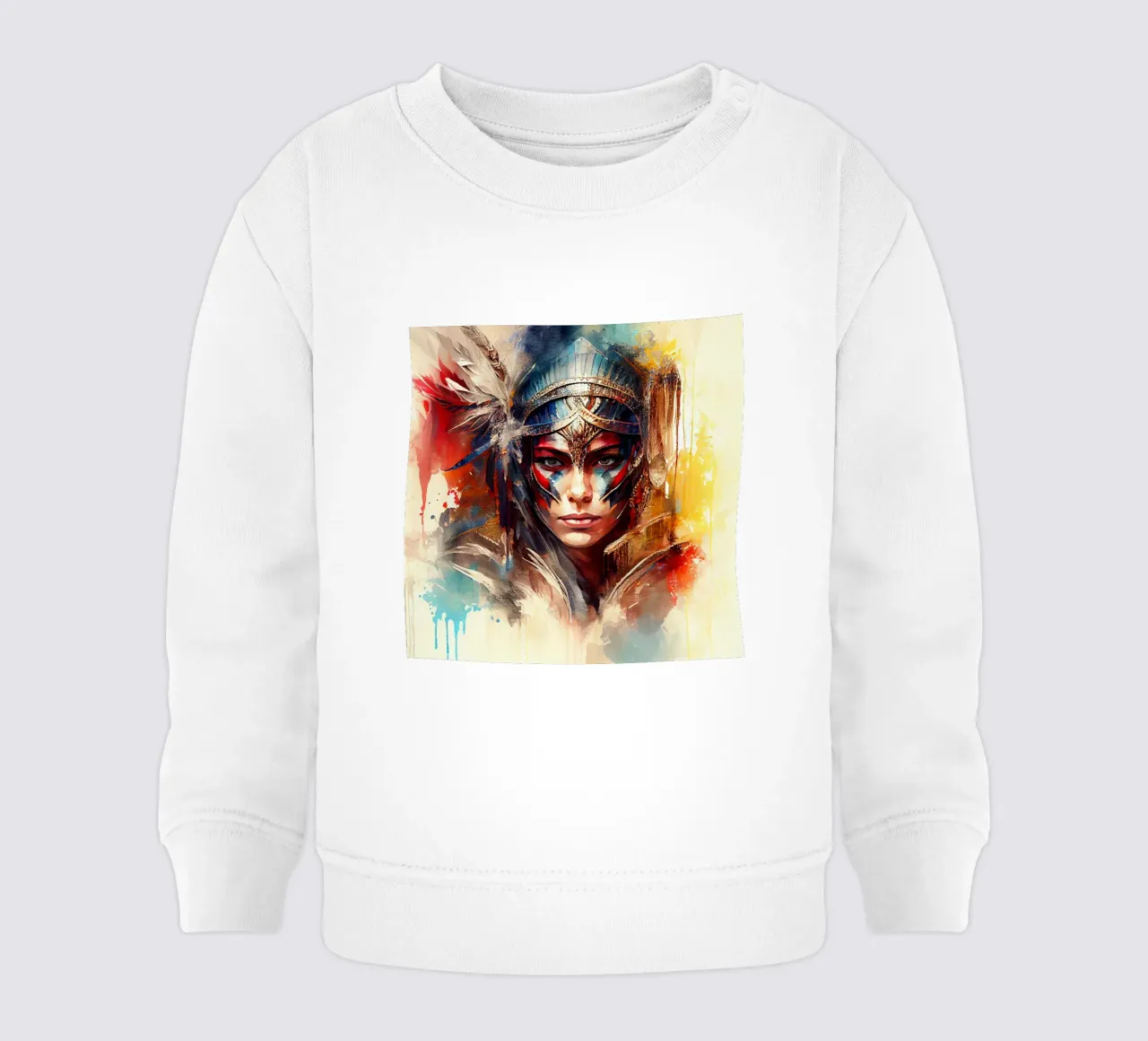 Poderosa mujer guerrera sudadera de bebé de Chromatic Fusion Studio