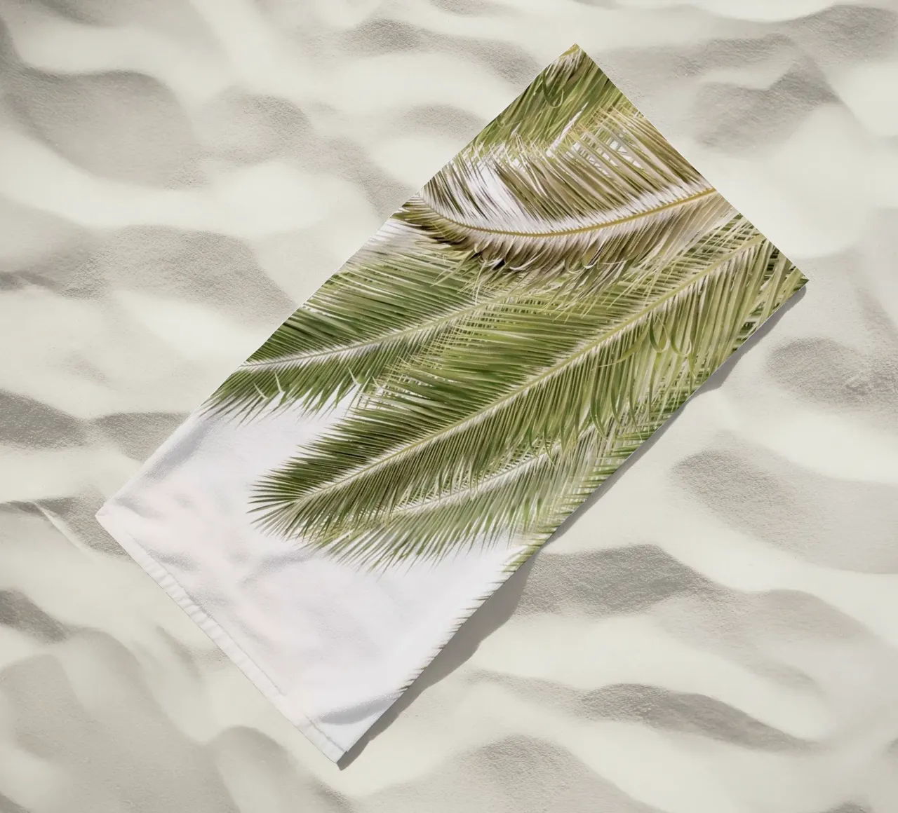 Oasis Palm 1 beach towel by Shot By Clint