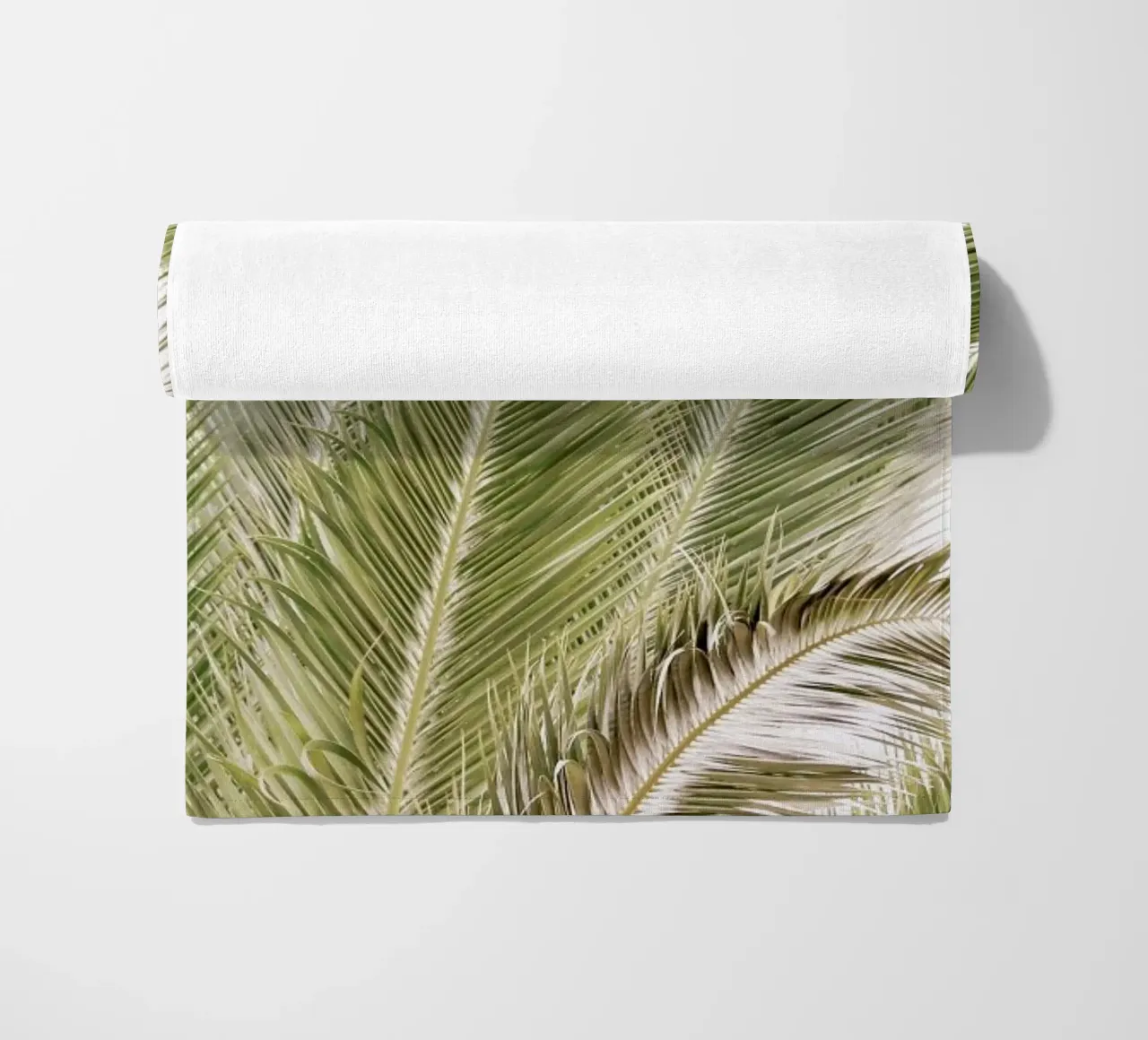 Oasis Palm 1 beach towel by Shot By Clint