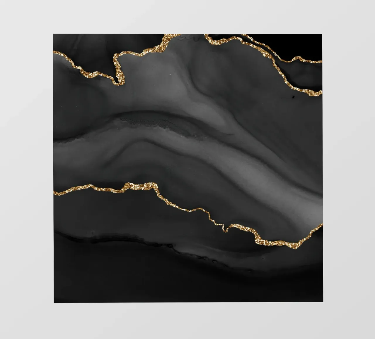 Texture agata nera e oro 01 pellicola backlit da Gemstone Textures