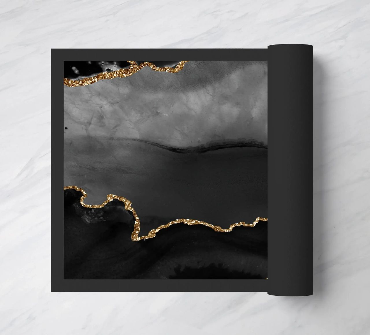 Texture agata nera e oro 02 zerbino da Gemstone Textures
