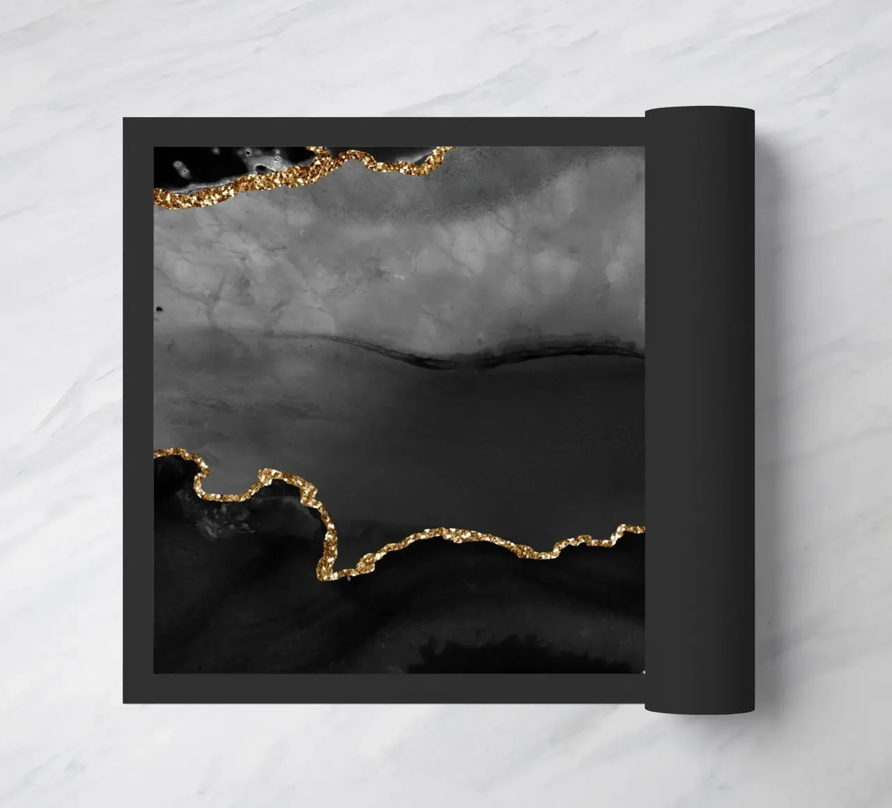 Texture agata nera e oro 02 zerbino da Gemstone Textures