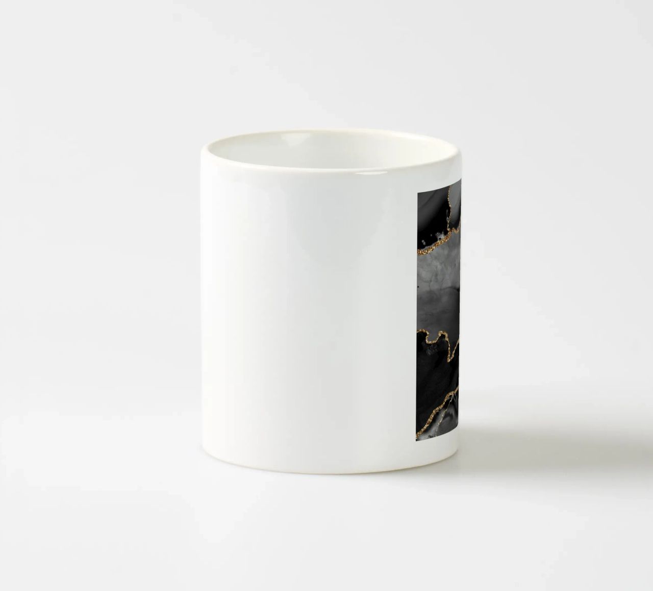 Texture agata nera e oro 02 tazza in ceramica da Gemstone Textures
