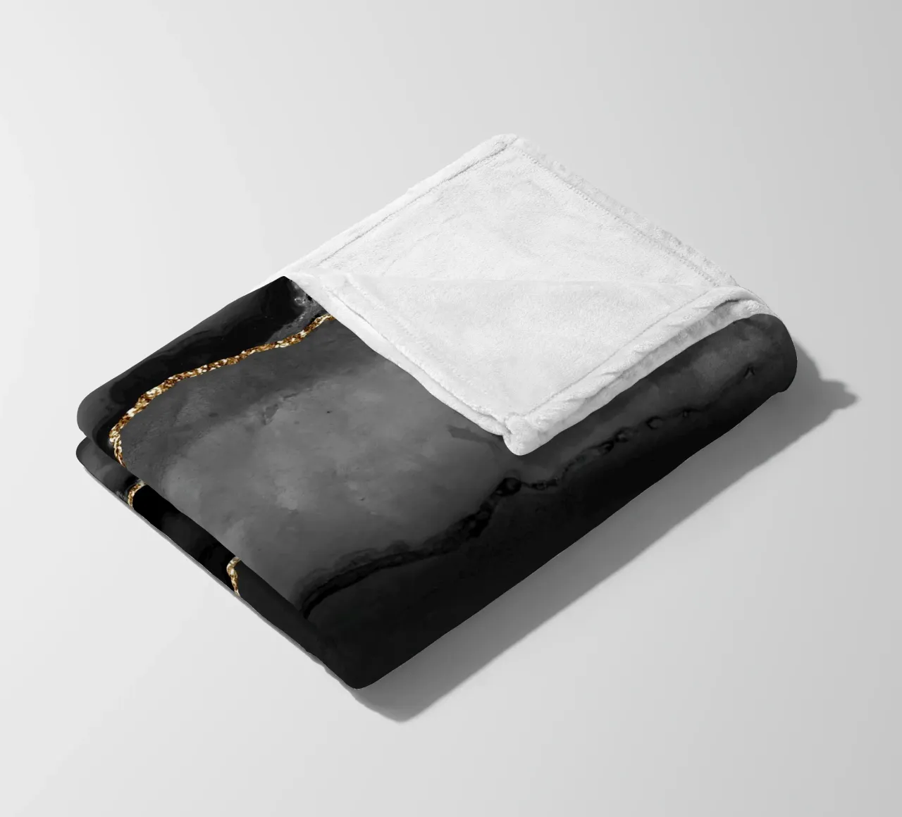 Texture agata nera e oro 02 coperta in pile da Gemstone Textures