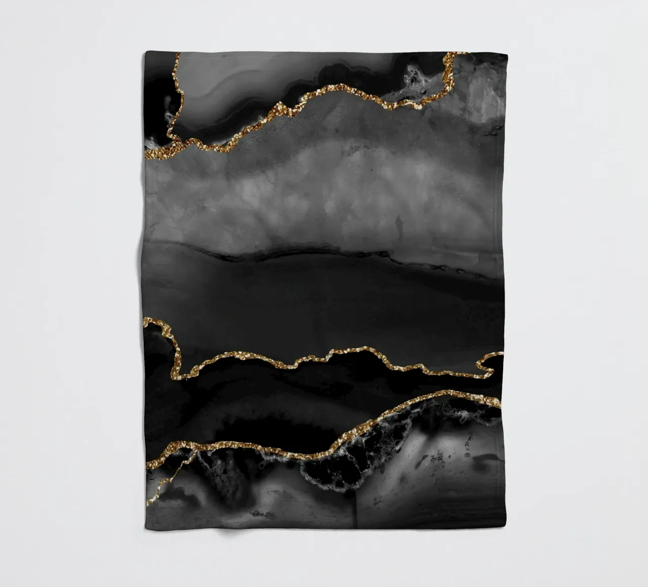 Texture agata nera e oro 02 coperta in pile da Gemstone Textures