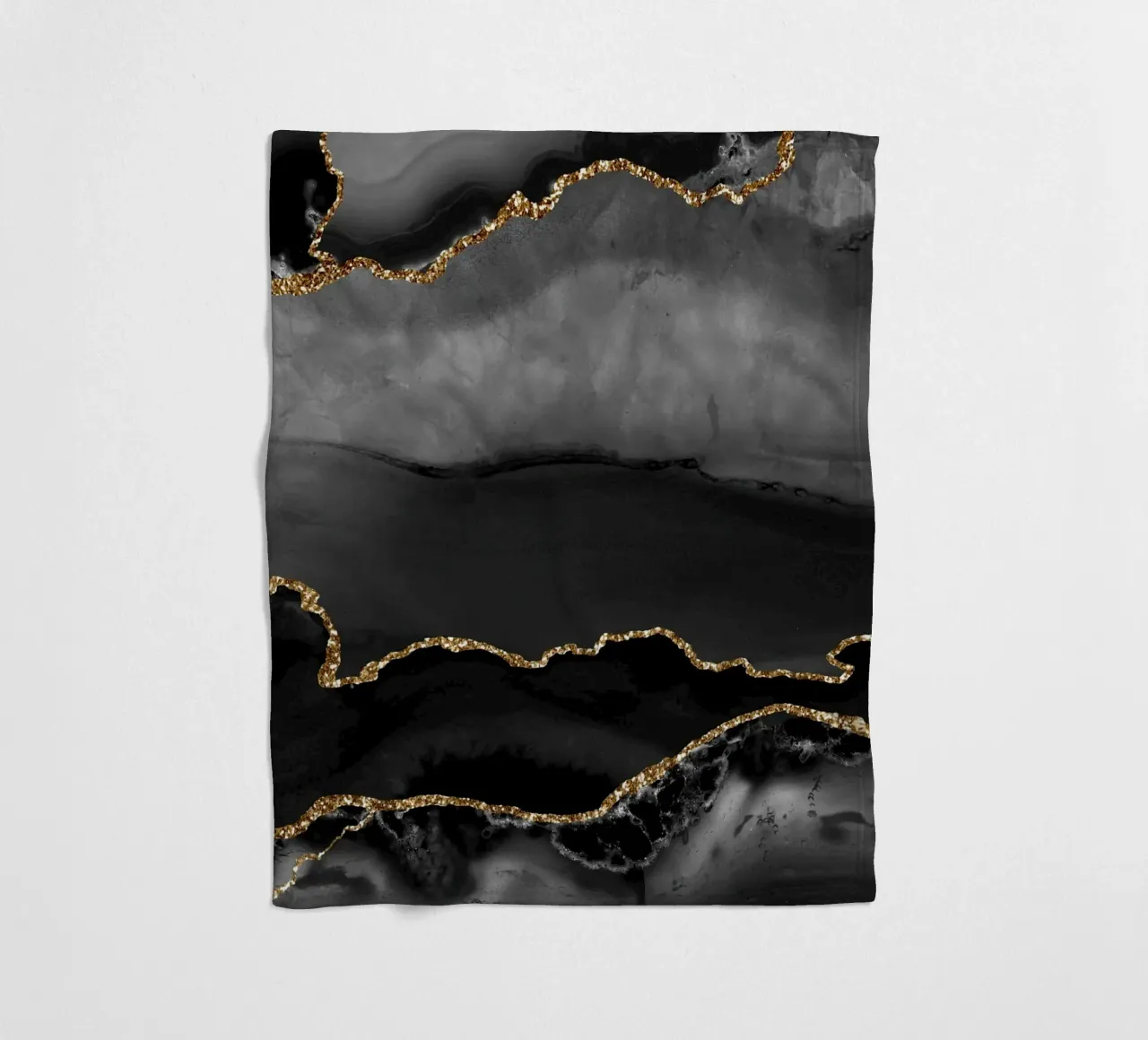 Texture agata nera e oro 02 coperta in pile da Gemstone Textures