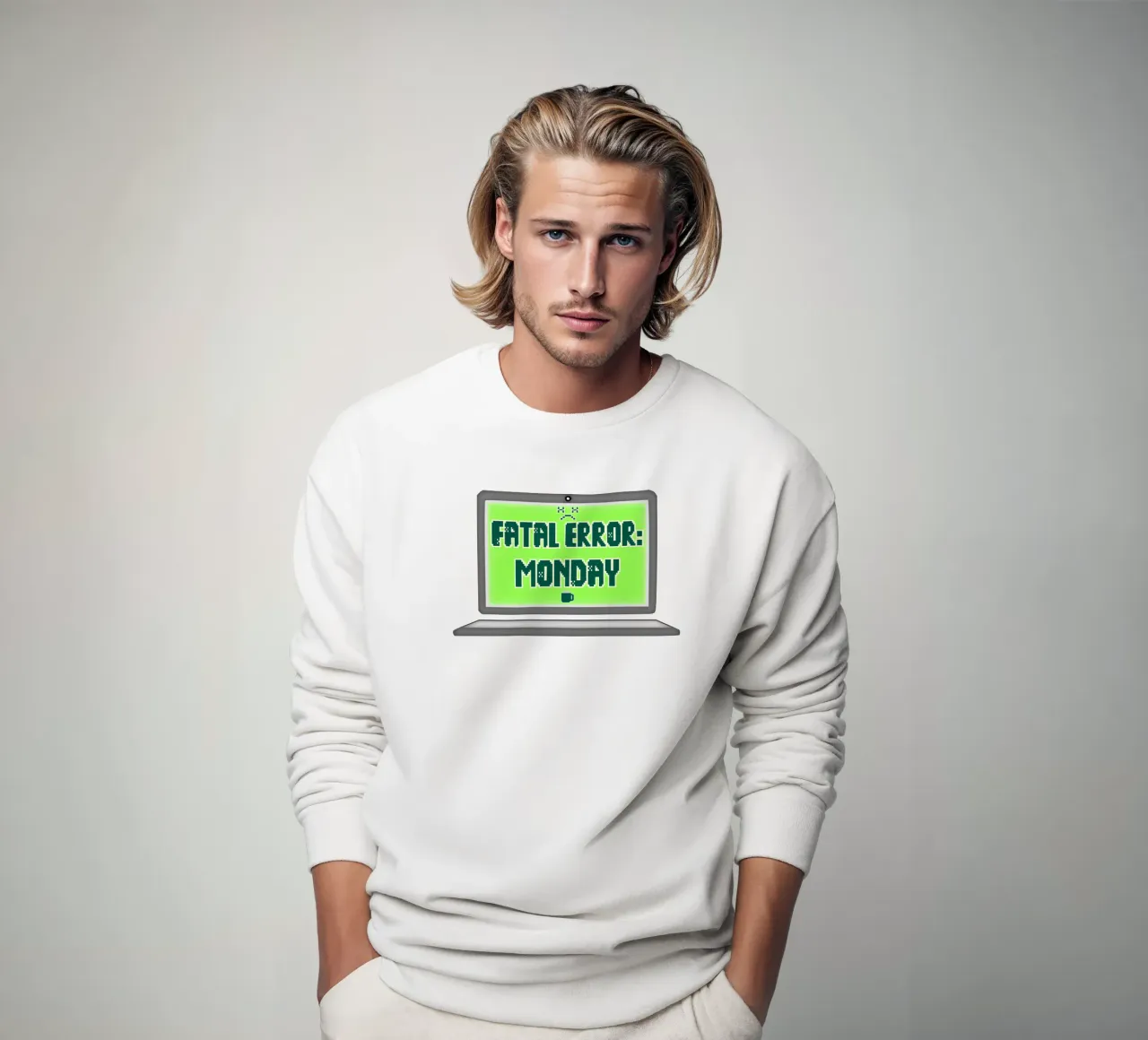 Errore fatale Odio il lunedì Geek Tech Sarcasmo felpa da sillyindustries