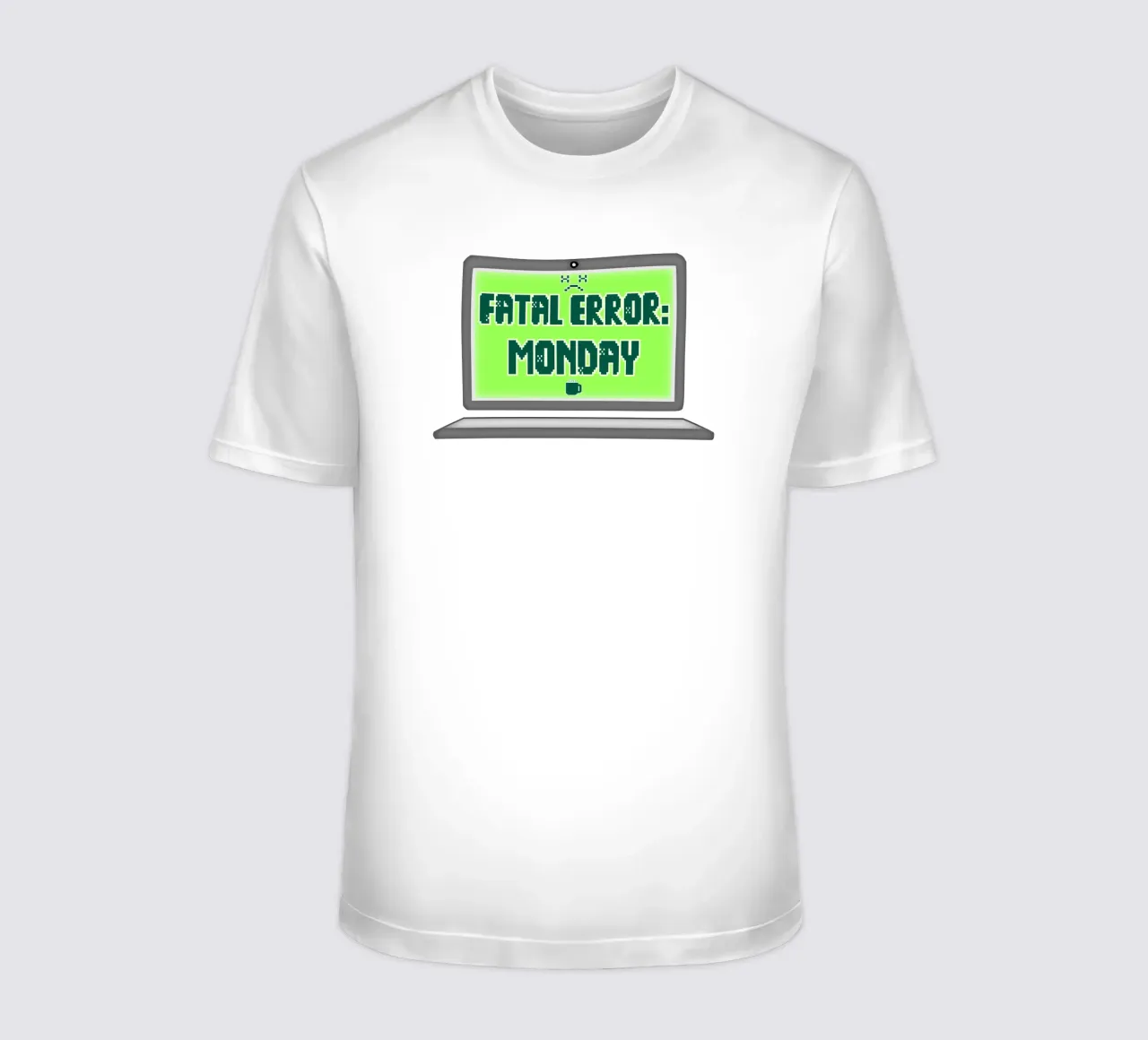 Error fatal Odio los lunes Geek Tech Sarcasmo camiseta de sillyindustries